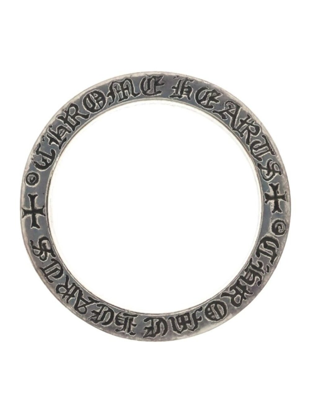 Chrome Hearts Spacer Pln Ring Plain Silver